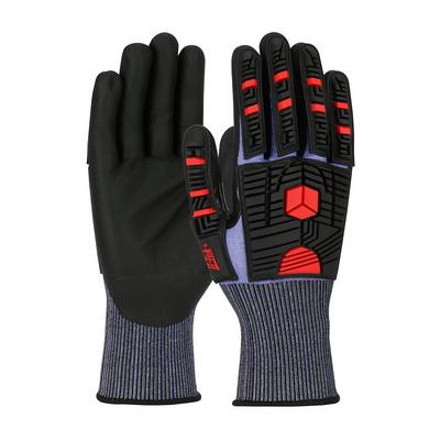 Protective Industrial Products 16-MP585 Seamless Knit PolyKor® X7™ Blended Glove with Impact Protection and NeoFoam® Coated Palm & Fingers