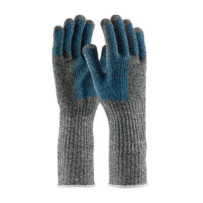 Protective Industrial Products 18-SD385 Dyneema® Blended Slabbers Glove with Extended Cuff and Double-Sided PVC Dot Grip