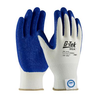 Protective Industrial Products 19-D313 Seamless Knit Dyneema® Diamond Blended Glove with Latex Coated Crinkle Grip on Palm & Fingers - Medium Weight