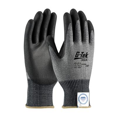Protective Industrial Products 19-D326 Seamless Knit Dyneema® Diamond Blended Glove with Polyurethane Coated Flat Grip on Palm & Fingers