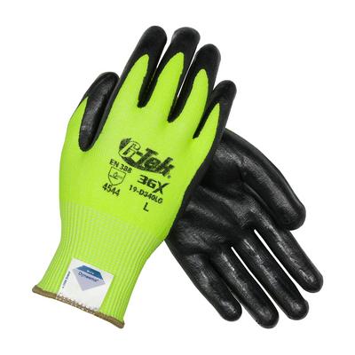 Protective Industrial Products 19-D340LG Seamless Knit Dyneema® Diamond Blended Glove with Nitrile Coated Foam Grip on Palm & Fingers