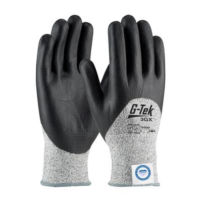 Protective Industrial Products 19-D355 Seamless Knit Dyneema® Diamond Blended Glove with Nitrile Coated Foam Grip on Palm, Fingers & Knuckles