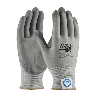 Protective Industrial Products 19-D360 Seamless Knit Dyneema® Diamond Blended Glove with Polyurethane Coated Flat Grip on Palm & Fingers