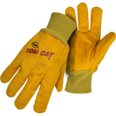 Protective Industrial Products 1BC0341 Cotton Chore Glove with Single Layer Palm/Back and Nap-out Finish - Knitwrist