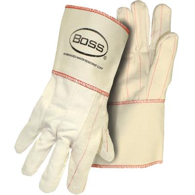 Protective Industrial Products 1BC21701J Cotton Chore Glove with Double Layer Palm, Cotton Back and Nap-in Finish - Gauntlet Cuff