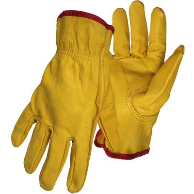 Protective Industrial Products 1BL18361 Regular Grade Gold Cowhide Leather Drivers Glove - Keystone Thumb