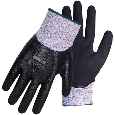 Protective Industrial Products 1CF9005FD Seamless Knit HPPE Blended Glove with Full Nitrile Dip with a Sandy Nitrile Coating on the Palms & Fingertips