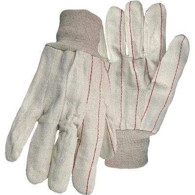 Protective Industrial Products 1JC28013 Cotton Canvas Double Palm Glove with Nap-in Finish - Knitwrist