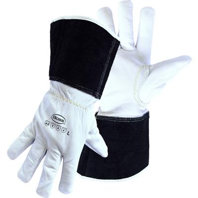 Protective Industrial Products 1JL4061CG Premium Grade Goatskin Leather Drivers Glove with Aramid Blend Liner - Extended Gauntlet Cuff