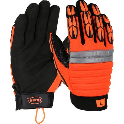 Protective Industrial Products 1JM400 Miners' Mechanic High-Vis Padded With Adjustable Cuff