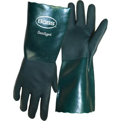 Protective Industrial Products 1SP1714 Premium, Fully Coated, Double Dipped PVC with Jersey Liner and Sandy Grip