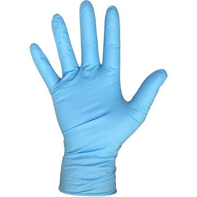 Protective Industrial Products 1UH0007 General Grade 4 Mil Blue Disposable Nitrile Gloves, Lightly Textured, 9.5