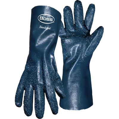 Protective Industrial Products 1UH7014 Fully Coated, Single Dipped Nitrile with Cotton Liner and Coarse Grip - 14