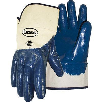 Protective Industrial Products 1UH7064 Nitrile Dipped Glove with Jersey Liner and Smooth Finish on Palm, Fingers & Knuckles - Safety Cuff