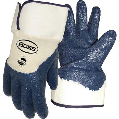 Protective Industrial Products 1UH7164 Nitrile Dipped Glove with Jersey Liner and Textured Finish on Palm, Fingers & Knuckles - Safety Cuff