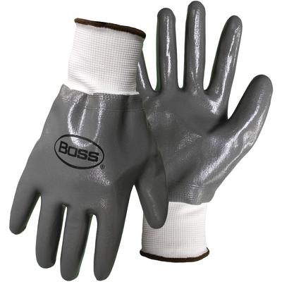 Protective Industrial Products 1UH7801 Seamless Knit Nylon Glove with Smooth Nitrile Grip - Medium Weight