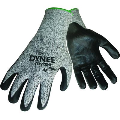 Protective Industrial Products 1UHD400 Seamless Knit HPPE Blended Glove with Nitrile Coated Foam Grip on Palm & Fingers