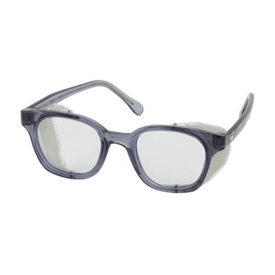 Protective Industrial Products 249-5907-400 Full Frame Safety Glasses with Smoke Frame, Clear Lens and Anti-Scratch / Anti-Fog Coating