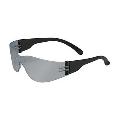 Protective Industrial Products 250-01-0005 Rimless Safety Glasses with Black Temple, Silver Mirror Lens and Anti-Scratch Coating