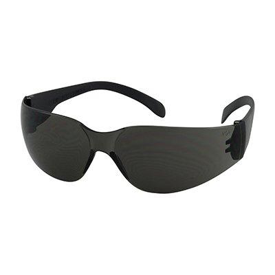 Protective Industrial Products 250-00-0001 Rimless Safety Glasses with Black Temple, Gray Lens and Anti-Scratch Coating