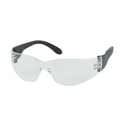 Protective Industrial Products 250-01-0000 Rimless Safety Glasses with Black Temple, Clear Lens and Anti-Scratch Coating