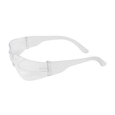 Protective Industrial Products 250-01-0900 Rimless Safety Glasses with Clear Temple, Clear Lens and Anti-Scratch Coating