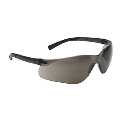 Protective Industrial Products 250-06-5501 Rimless Safety Glasses with Dark Gray Temple, Gray Lens and Anti-Scratch Coating