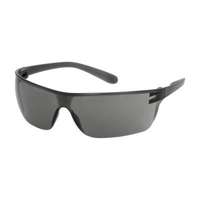 Protective Industrial Products 250-13-0001 Rimless Safety Glasses with Gray Temple, Gray Lens and Anti-Scratch Coating
