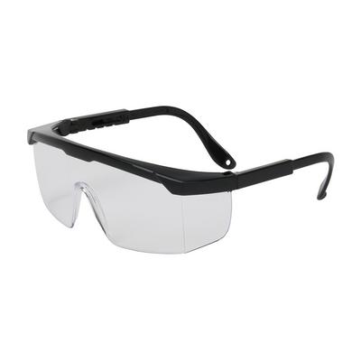 Protective Industrial Products 250-24-0000 Semi-Rimless Safety Glasses with Black Frame, Clear Lens and Anti-Scratch Coating