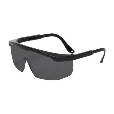 Protective Industrial Products 250-24-0001 Semi-Rimless Safety Glasses with Black Frame, Gray Lens and Anti-Scratch Coating