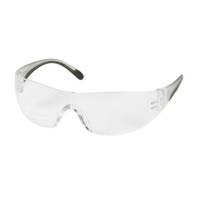 Protective Industrial Products 250-27-0020 Rimless Safety Readers with Clear Temple, Clear Lens and Anti-Scratch Coating - +2.00 Diopter