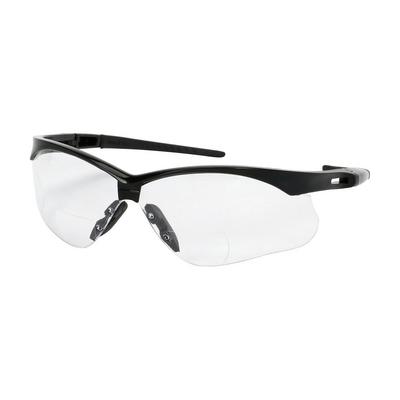 Protective Industrial Products 250-AN-52015 Semi-Rimless Safety Readers with Black Frame, Clear Lens and Anti-Scratch / Fogless® 3Sixty™ Coating - +1.50 Diopter