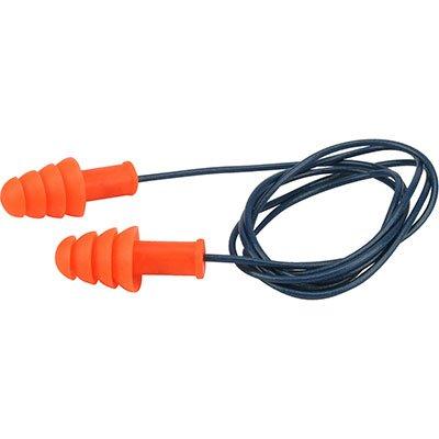 Protective Industrial Products 267-HPR400D Metal Detectable Reusable TPR Corded Ear Plugs - NRR 27