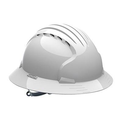 Protective Industrial Products 280-EV6141V Vented, Full Brim Hard Hat with HDPE Shell, 6-Point Polyester Suspension and Slip Ratchet Adjustment