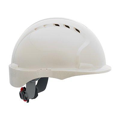 Protective Industrial Products 280-EV6151SV Vented, Short Brim Hard Hat with HDPE Shell, 6-Point Polyester Suspension and Wheel Ratchet Adjustment