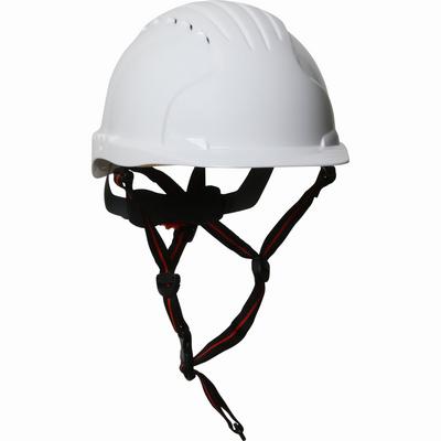 Protective Industrial Products 280-EV6151V-CH Vented, Cap Style Safety Helmet with HDPE Shell, 4-Point Chinstrap, 6-Point Suspension and Wheel Ratchet Adjustment