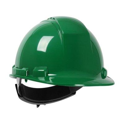 Protective Industrial Products 280-HP241R Cap Style Hard Hat with HDPE Shell, 4-Point Textile Suspension and Wheel Ratchet Adjustment