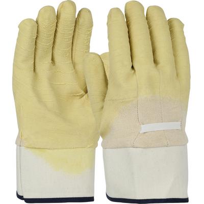 Protective Industrial Products 3003 Latex Coated Glove with Jersey Liner and Crinkle Finish on Palm, Fingers & Knuckles - Plasticized Safety Cuff