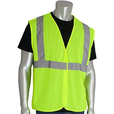 Protective Industrial Products 302-0702 ANSI Type R Class 2 Two Pocket Value Mesh Vest