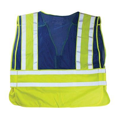 Protective Industrial Products 302-PSV-BLU-NL ANSI Type P Class 2 Public Safety Vest