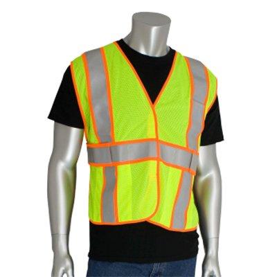 Protective Industrial Products 305-USV5FR ANSI Type R Class 2 Two-Tone Expandable FR Treated Mesh Vest