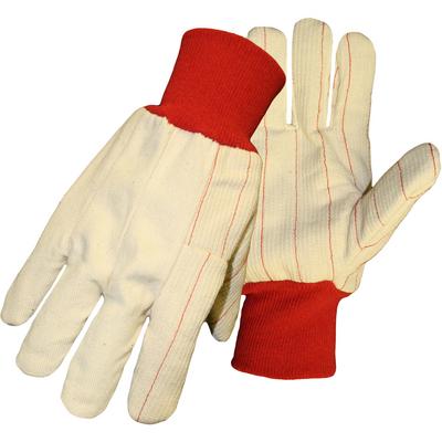 Protective Industrial Products 30MI Cotton Canvas Double Palm Glove with Nap-in Finish - Knitwrist