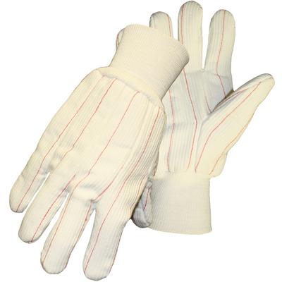 Protective Industrial Products 30MIWL Cotton Canvas Double Palm Glove with Nap-in Finish and Wool Liner - Knitwrist