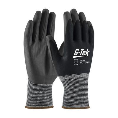 Protective Industrial Products 32-747 Seamless Knit Nylon Glove with Air-Infused PVC Coating on Palm & Fingers