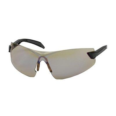 Protective Industrial Products 250-34-0226 Rimless Safety Glasses with Black Ratcheting Temples, I/O Blue Lens and Anti-Scratch / Anti-Fog Coating