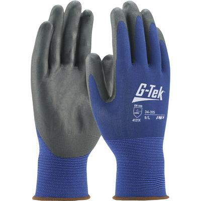 Protective Industrial Products 34-315 Seamless Knit Polyester Glove with Nitrile Coated Foam Grip on Palm & Fingers - 15 Gauge