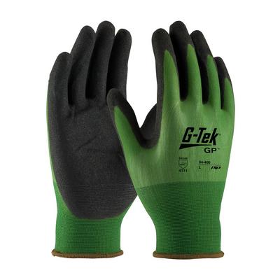 Protective Industrial Products 34-400 Seamless Knit Nylon Glove with Nitrile Coated MicroSurface Grip on Palm & Fingers - 18 Gauge