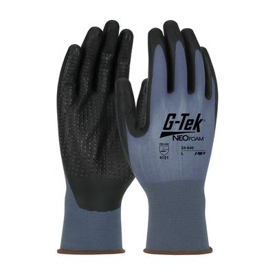 Protective Industrial Products 34-640 Seamless Nylon Glove with NeoFoam® Coated Palm & Fingers and Micro Dot Palm - Touchscreen Compatible