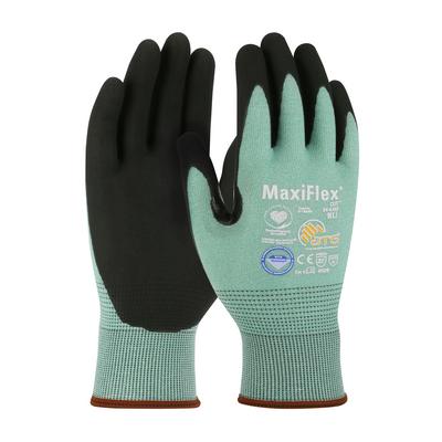 Protective Industrial Products 34-6743 Seamless Knit Dyneema® Diamond Blended Glove with Premium Nitrile Coated MicroFoam Grip on Palm & Fingers