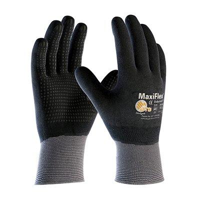 Protective Industrial Products 34-846T Seamless Knit Nylon Glove with Nitrile Coated MicroFoam Grip on Full Hand - Micro Dot Palm